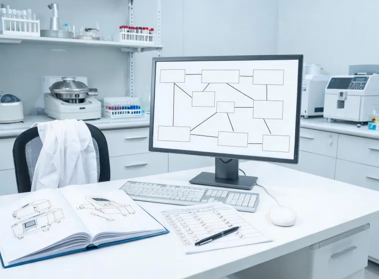 Laboratory technical review desk
